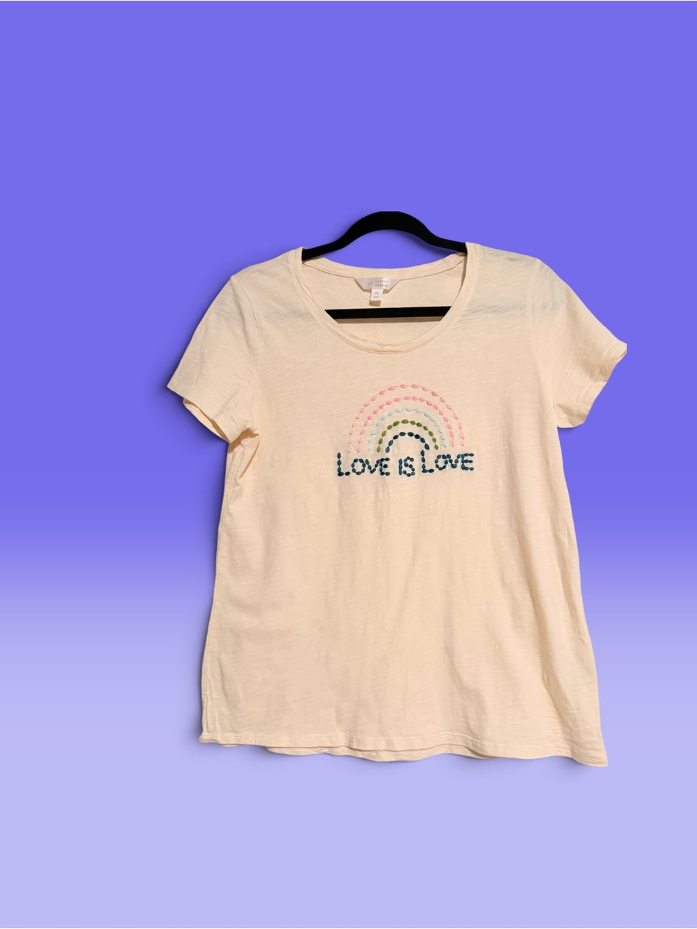 Love Is Love Cream Graphic Tee